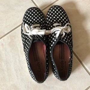 Black and White Polka Dot Keds